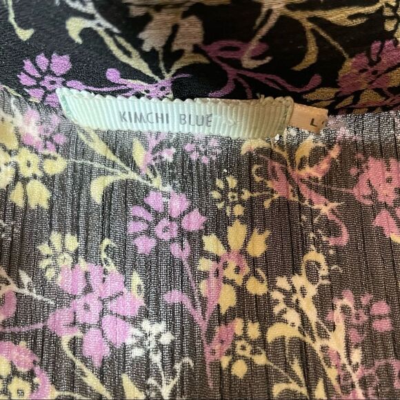KIMCHI BLUE floral sheer frock L - Picture 4 of 8